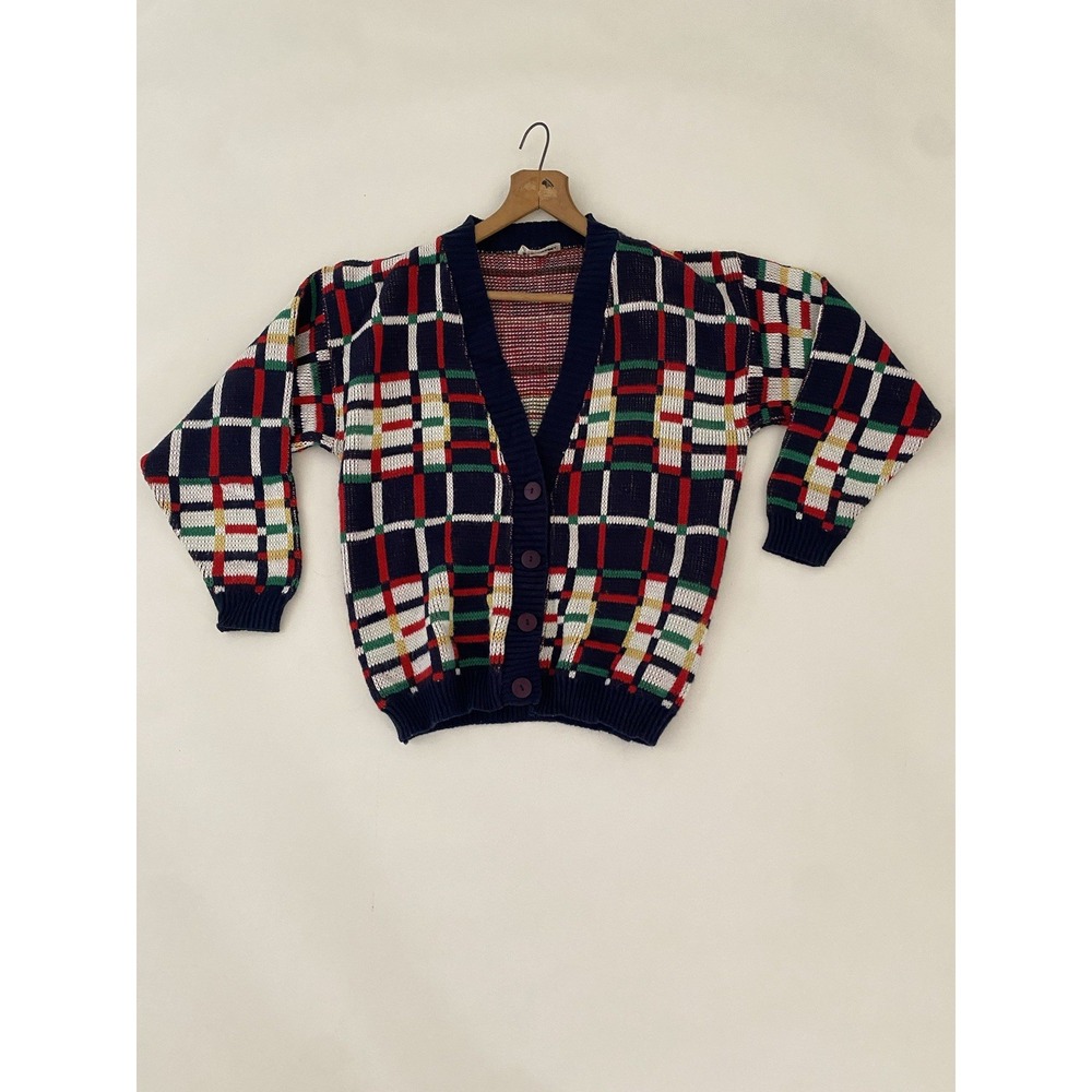 Vintage 90's Cabin Creek Women's M 100% Acrylic Cardigan Sweater Bel Air USA